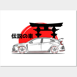 The JDM Racing Civic Art Posters and Art